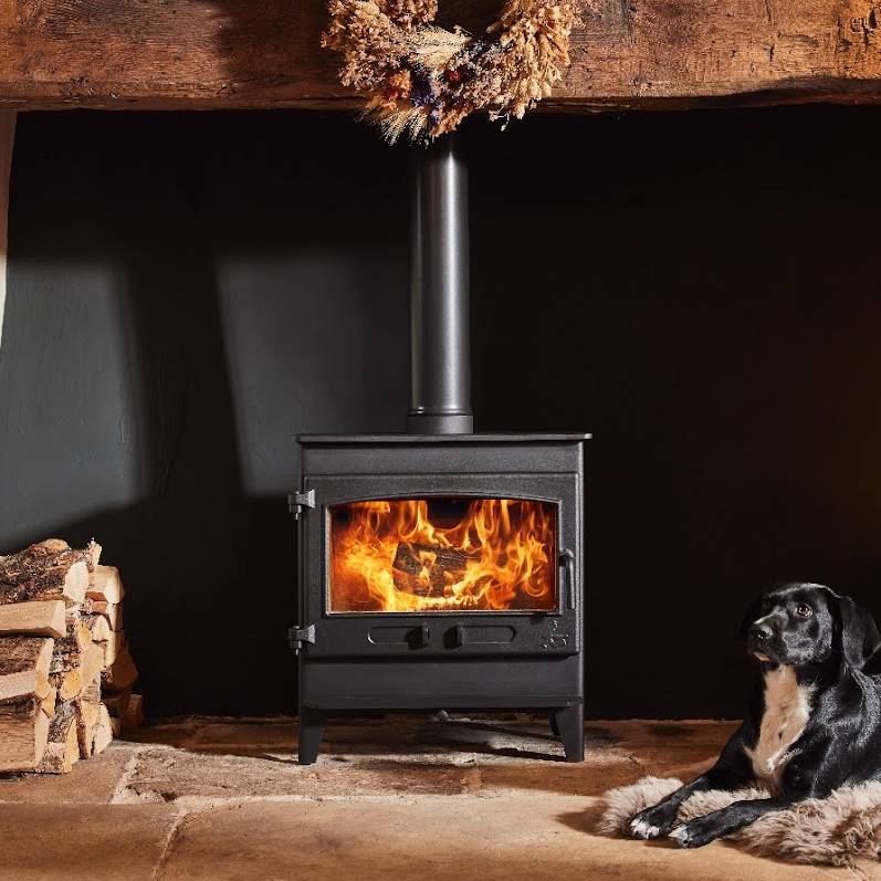 Dean Forge Croft Clearburn Slimline 5 - 5kw ECO - PROFILED TOP Wood Burning Stove